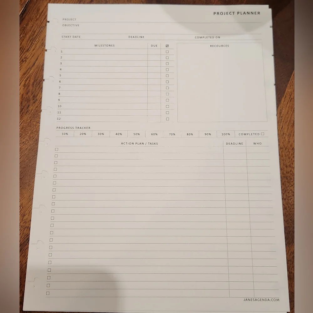 Planner Insert - Picture 2 of 3